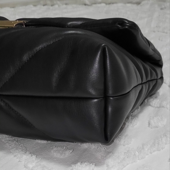 Zara Quilted Puffy Flap Bag with Chain and Leather Shoukder Strap - Picture 8 of 16